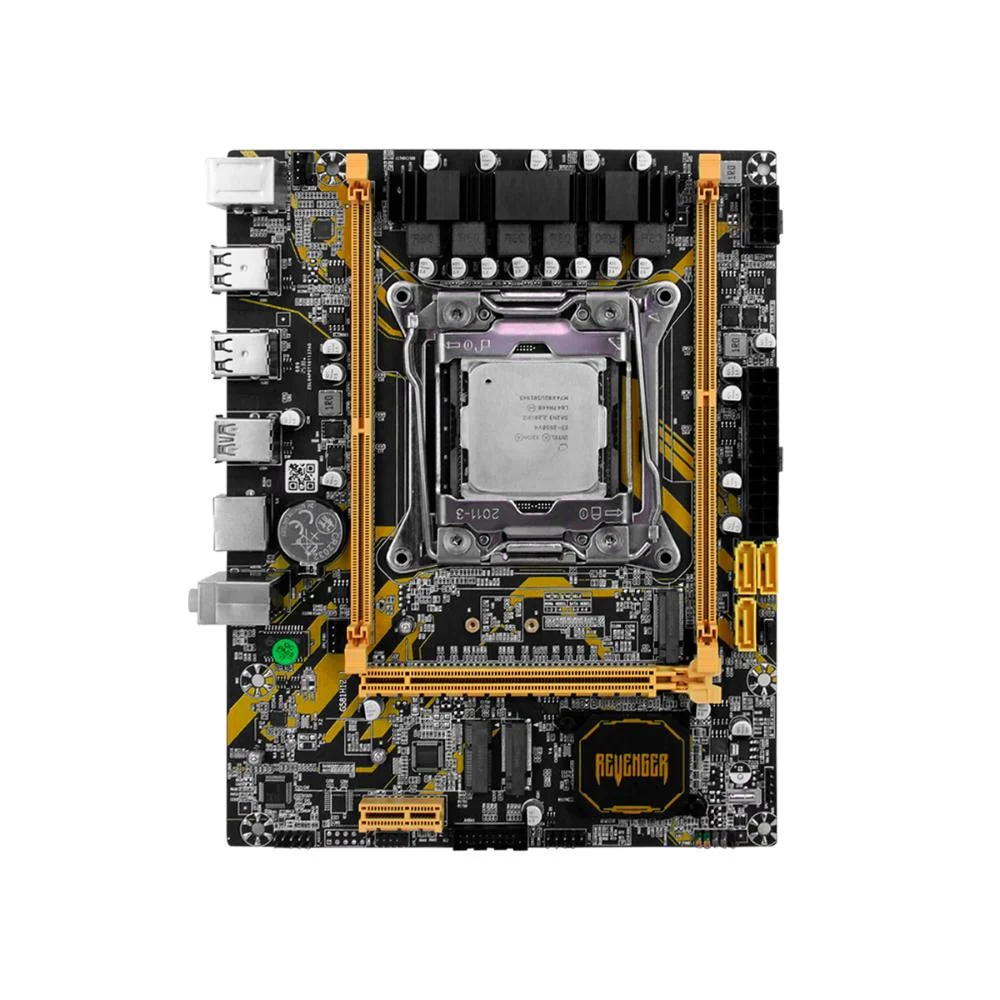 Placa-mãe Micro-atx X99 LGA  2011-v3, Processador Intel Xeon E5, Ddr4 2666mhz, Nvme M.2, Desempenho 7