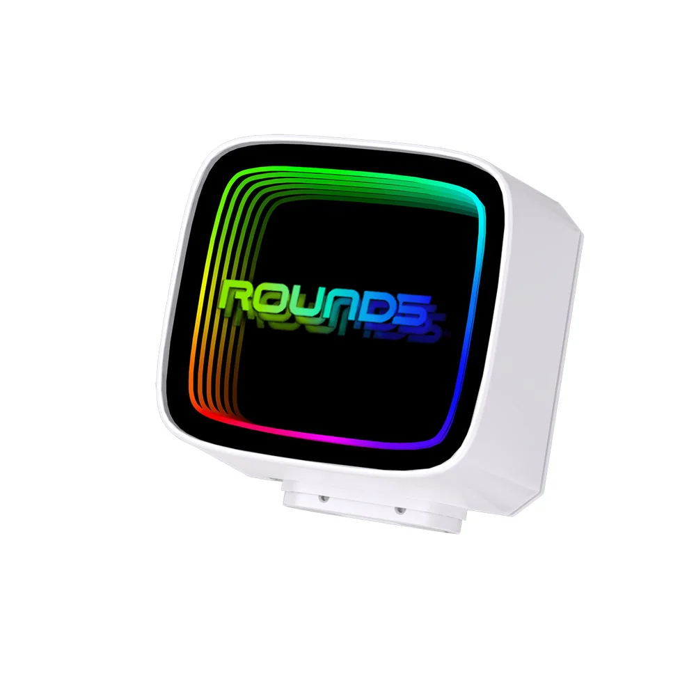 Imagem 4 de 5 do produto Water Cooler Round5 Eurus White ARGB 360mm Amd/intel R5-wc-eurus-360w-2233