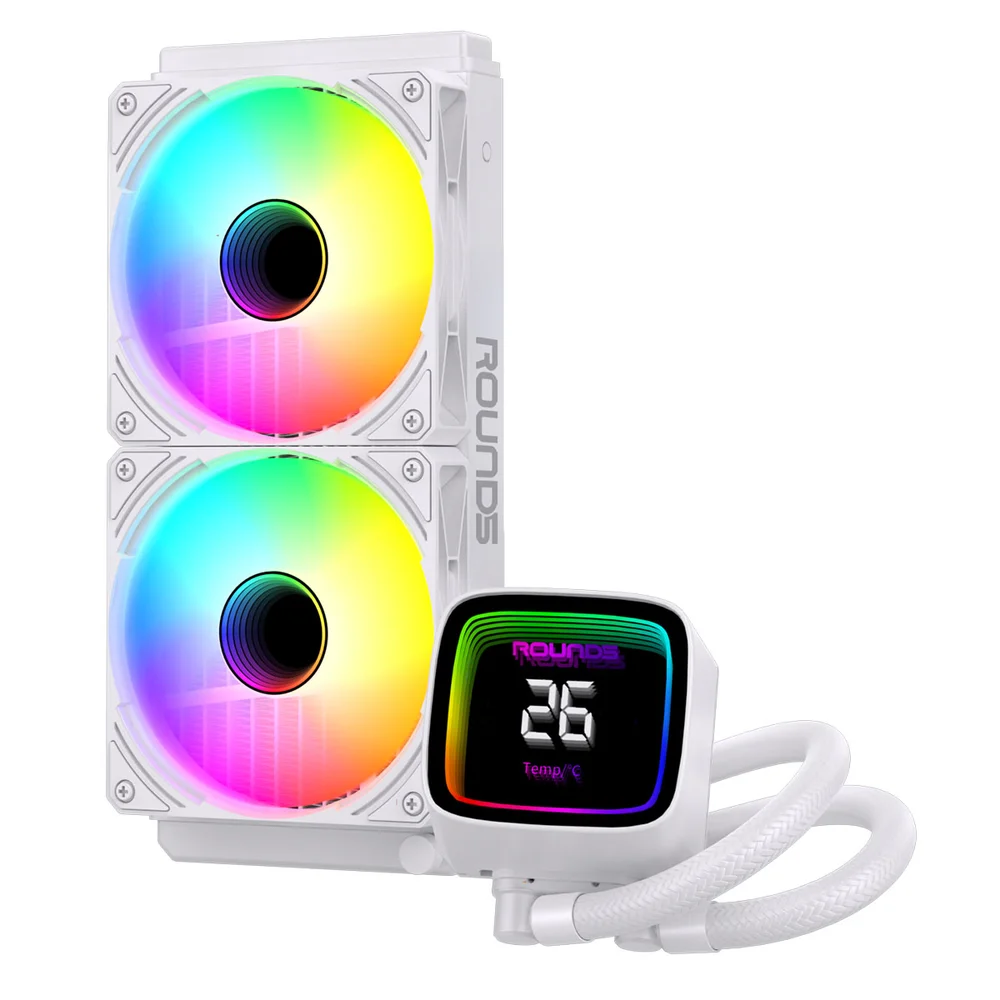 Water Cooler Round5 Boreah White ARGB 240mm Amd/intel Com Display R5-wc-boreah-240w-2235 7