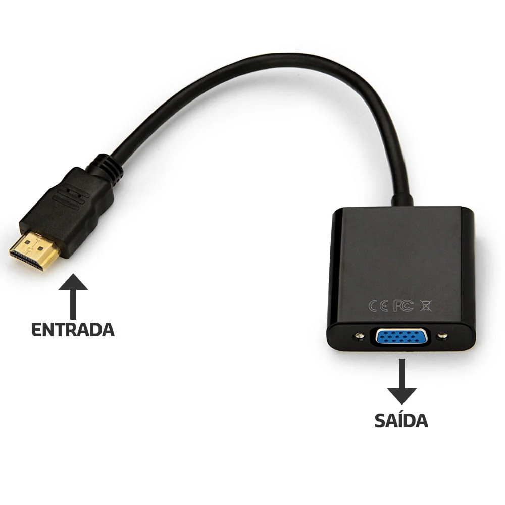 Imagem 3 de 3 do produto Cabo Conversor HDMI Para Vga