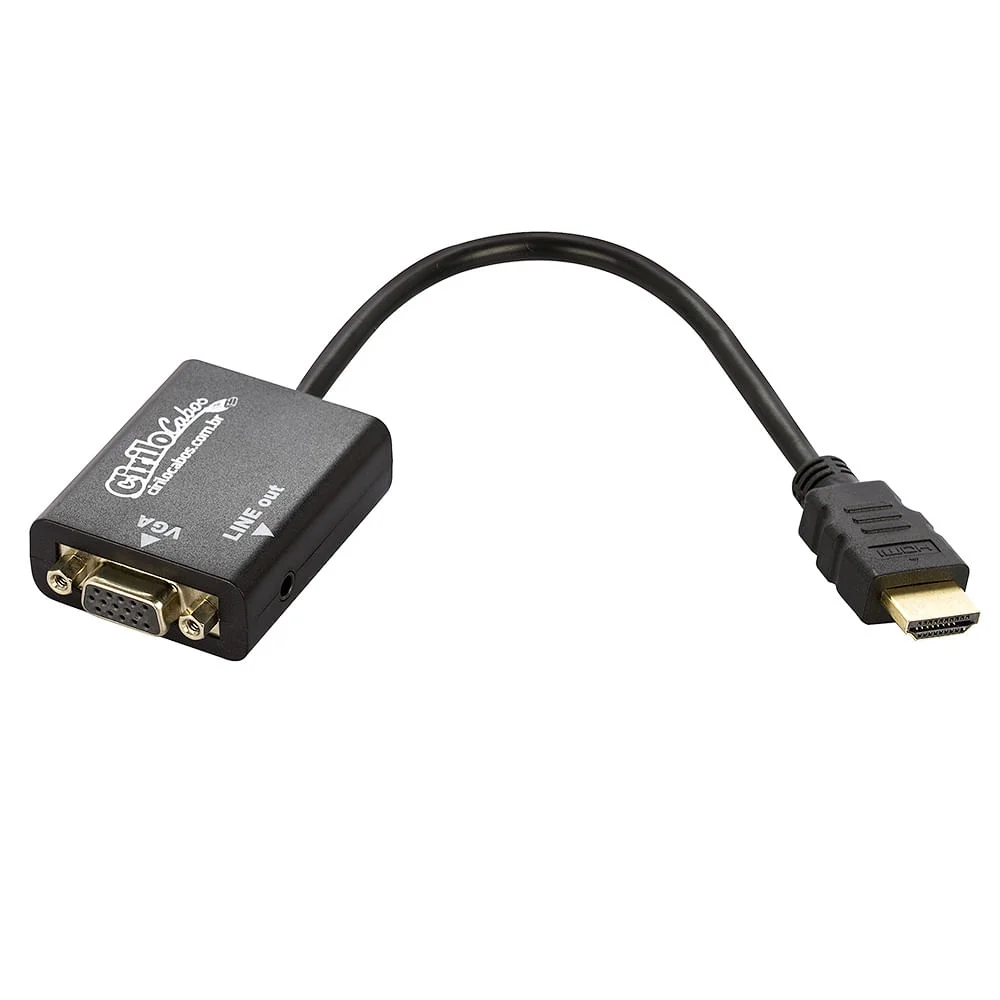 Imagem 2 de 3 do produto Cabo Conversor HDMI Para Vga Com Áudio Cirilo Cabos