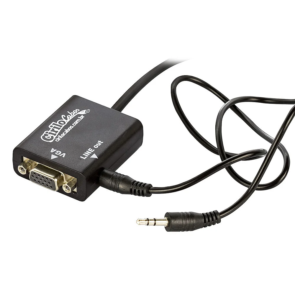 Imagem 3 de 3 do produto Cabo Conversor HDMI Para Vga Com Áudio Cirilo Cabos