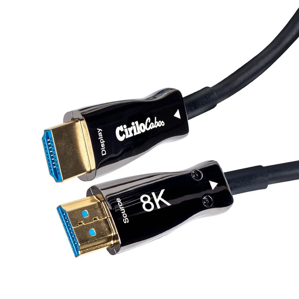 Imagem 2 de 3 do produto Cabo HDMI 2.1 8k Fibra Óptica 10 Metros 10 Mt