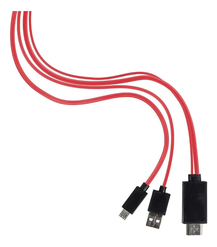 Imagem 3 de 5 do produto Cabo Adaptador HDMI Para Micro Usb Galaxy S3/s4/note Ii Mhl 2.0