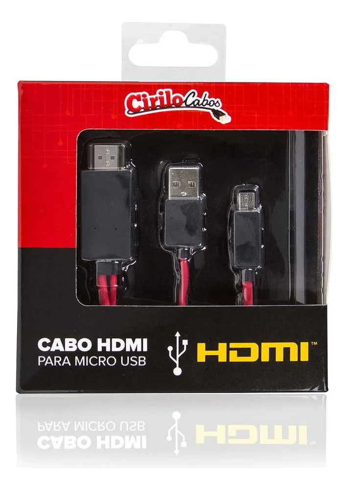 Imagem 5 de 5 do produto Cabo Adaptador HDMI Para Micro Usb Galaxy S3/s4/note Ii Mhl 2.0