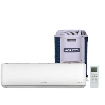 Ar Condicionado Split Agratto Hi Wall Zen Top Inverter 9.000 Btu/h Quente E Frio Monofásico Branco  Zicst9qf-02 220v