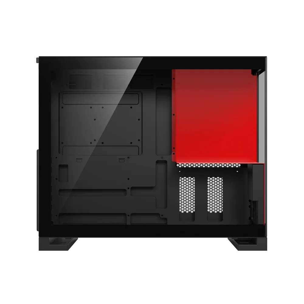 Imagem 5 de 5 do produto Gabinete Gamer Redragon Eternal Pro Preto E Vermelho Sem Fans Com Tela Lcd Ca-613br