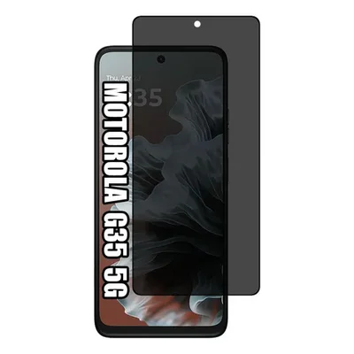 Película Frontal 3d Privacidade De Vidro Para Motorola Moto G35