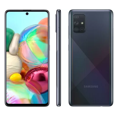 Usado -  Samsung A71 128 Gb Preto - Sem Face Id / Touch Id