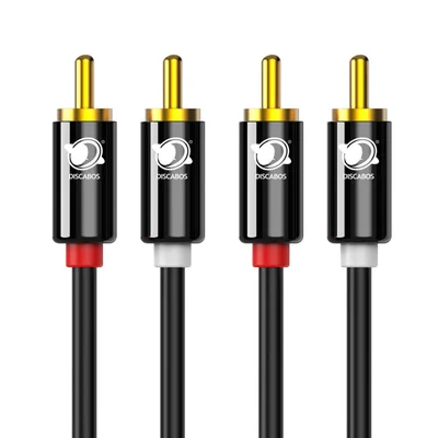 Cabo Rca 3 Metros Estereo Preto