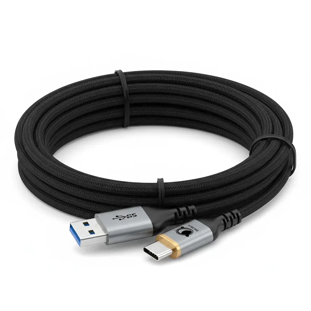 Imagem 2 de 3 do produto Cabo Usb-c Para Usb-a 3 Metros Preto Discabos