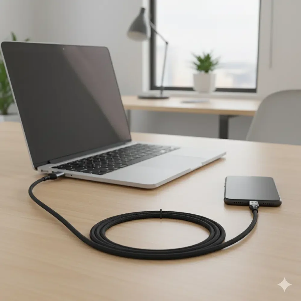 Imagem 3 de 3 do produto Cabo Usb-c Para Usb-a 2 Metros Preto Discabos
