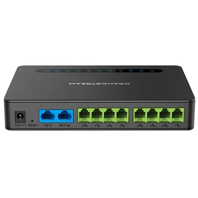 Ata Voip Com 8 Portas Fxs Rj11 E 2 Portas De Rede Rj45 Gigabit Ht818 V2 Grandstream