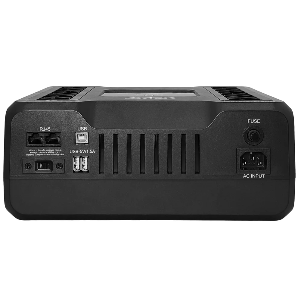 Imagem 5 de 5 do produto Nobreak 650va 360w Com Estabilizador Avr E Painel Lcd Multicolorido Senoidal Simulada Com Conexão Usb Para Computador