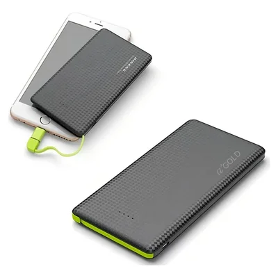 Carregador Portátil A'gold 10.000 Mah Com Cabo Branco