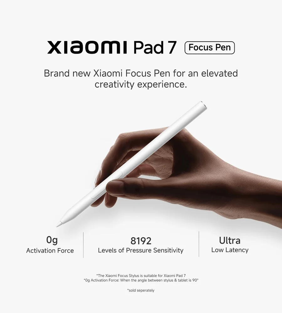 Xiaomi Focus Pen Xiaomi pad 7用 Caneta Capacitiva Xiaomi Stylus Focus Pen Pad 7 E Pad 7 Pro