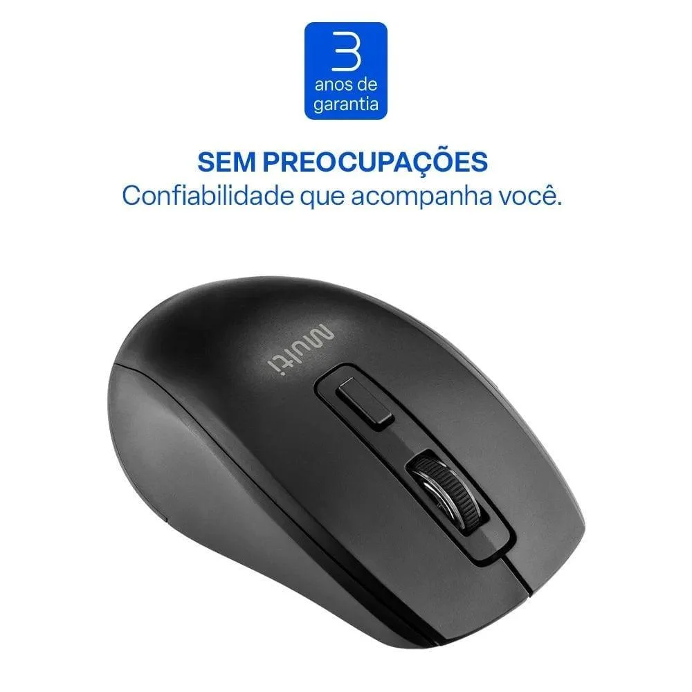 Imagem 2 de 5 do produto Mouse Multilaser Ms750 Mo403 C/6 Botões 1600dpi Preto