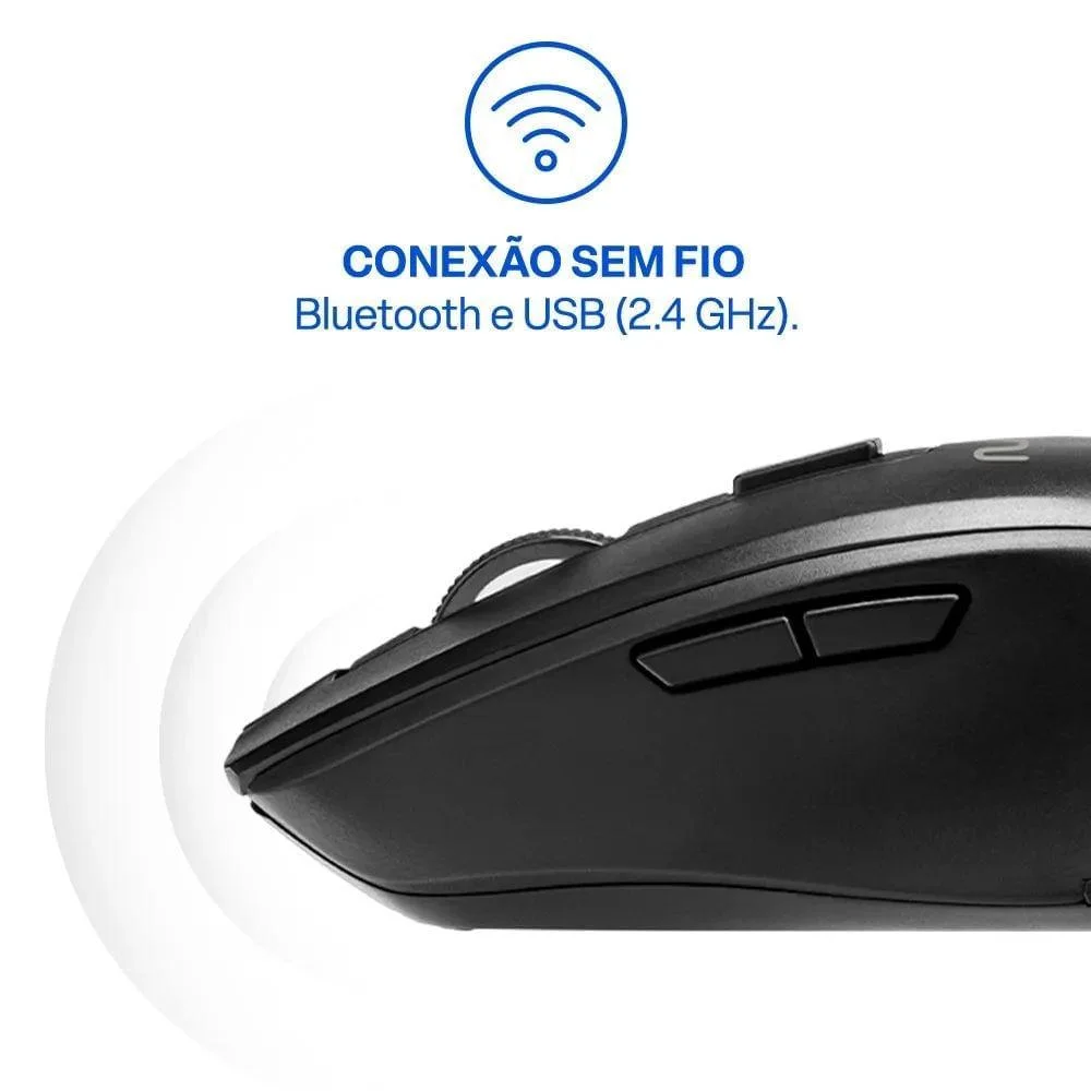 Imagem 4 de 5 do produto Mouse Multilaser Ms750 Mo403 C/6 Botões 1600dpi Preto