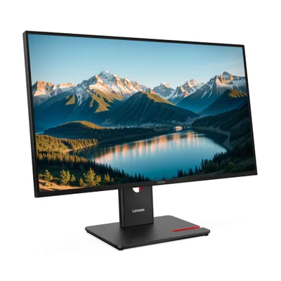 Monitor Lenovo Thinkvision T27q-40 27" Qhd Ips 2560x1440 4ms, 120hz, HDMI/dp, Usb-c, Ajuste Ergonômico, Vesa, Preto