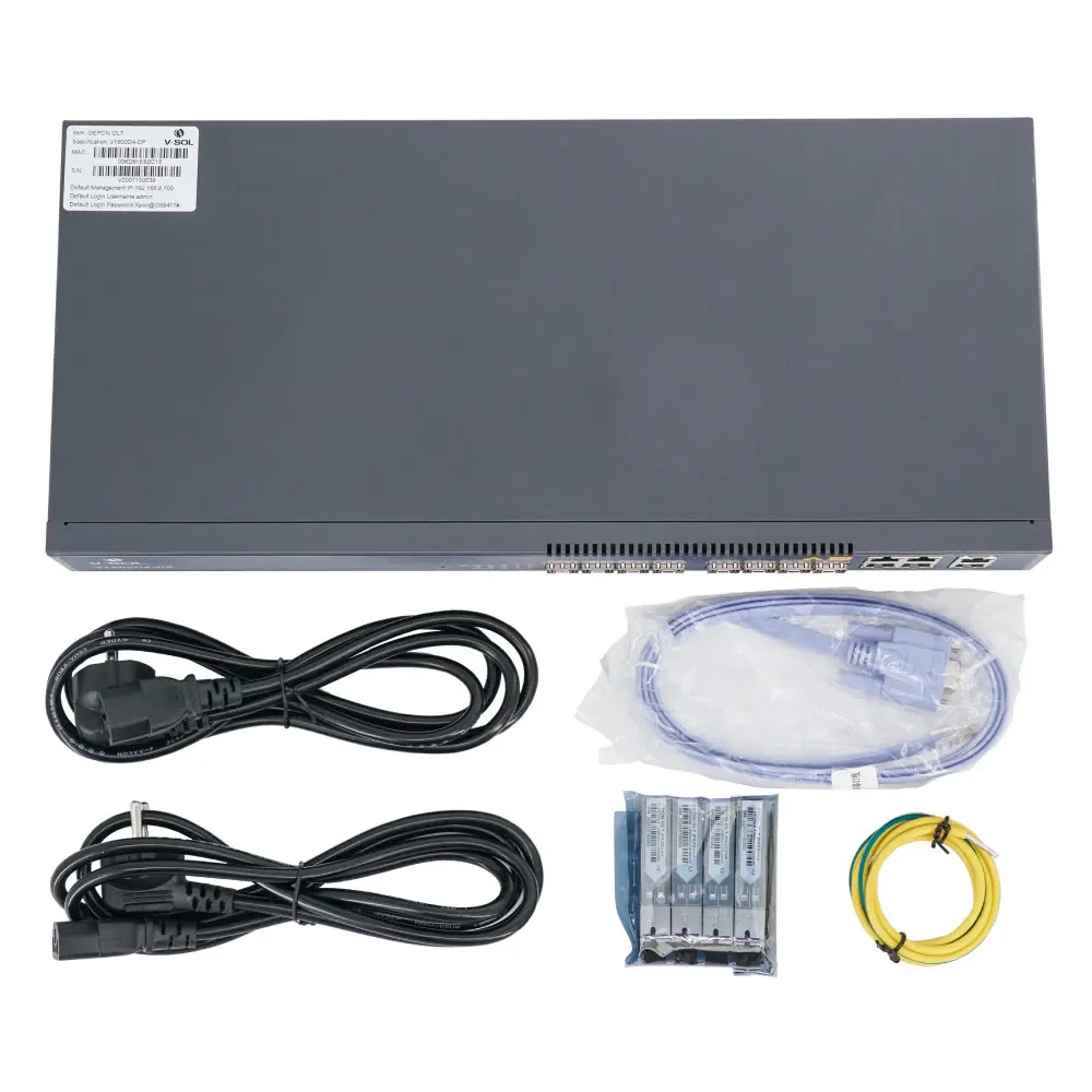 Imagem 3 de 4 do produto V-sol Epon Olt 4pon V1600d4-dp 4*10ge 4*ge 4*sfp Uplink Ac