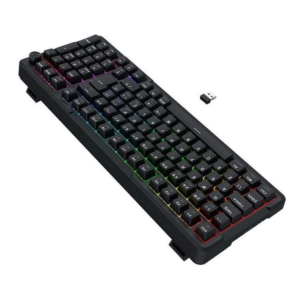 Imagem 4 de 5 do produto Teclado Mecânico Redragon Arlokks, RGB, Abnt2, Switch Rpc Linear, Tri-mode, Preto