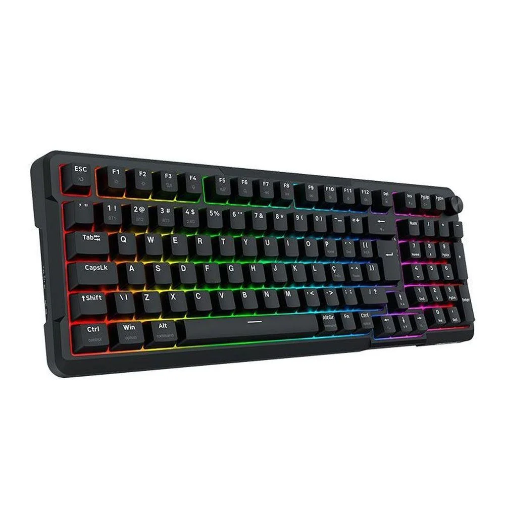 Imagem 5 de 5 do produto Teclado Mecânico Redragon Arlokks, RGB, Abnt2, Switch Rpc Linear, Tri-mode, Preto