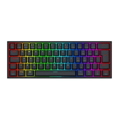 Teclado Mecânico Redragon Alcor, RGB, Abnt2, Switch Rpc Linear, Tri-mode, Preto