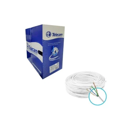 Cabo De Rede Telecam Lan 4p Cat5 300m 4px24awg Branco