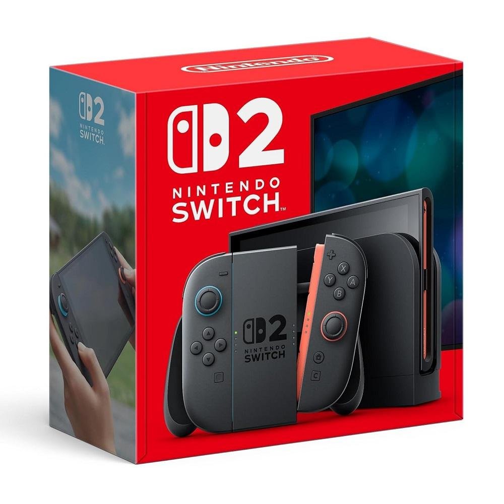 Nintendo Switch 2 2025 256GB 2 Controles Joy-Con Preto e Vermelho Nintendo