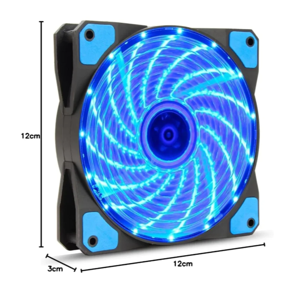 Cooler Fan Para Pc Ventoinha Gamer Led 120mm Revenger 5