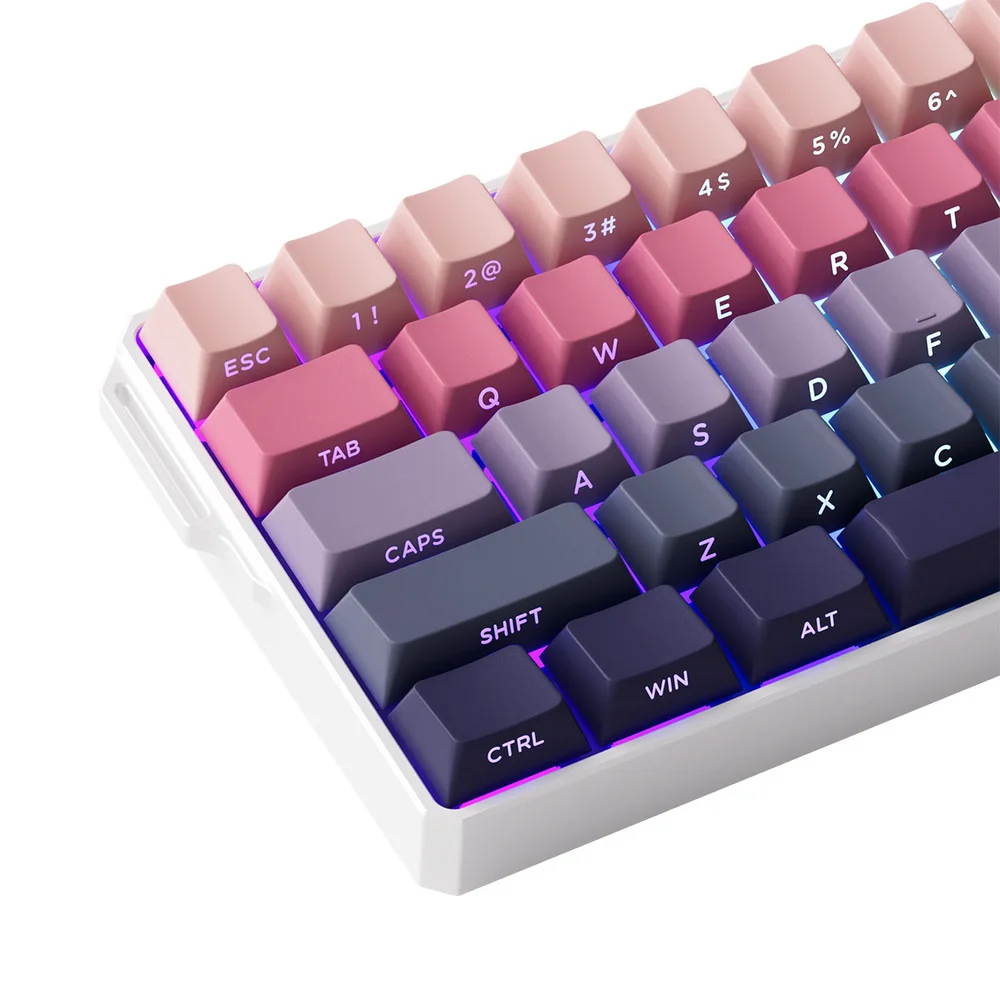 Imagem 2 de 5 do produto Teclado Magnetico Gamer Monsgeek Fun60 Pro RGB 8k Switch Glare Linear Akko Ultra Phantom Pink