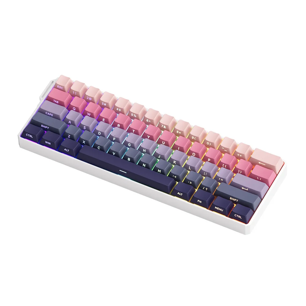 Imagem 3 de 5 do produto Teclado Magnetico Gamer Monsgeek Fun60 Pro RGB 8k Switch Glare Linear Akko Ultra Phantom Pink