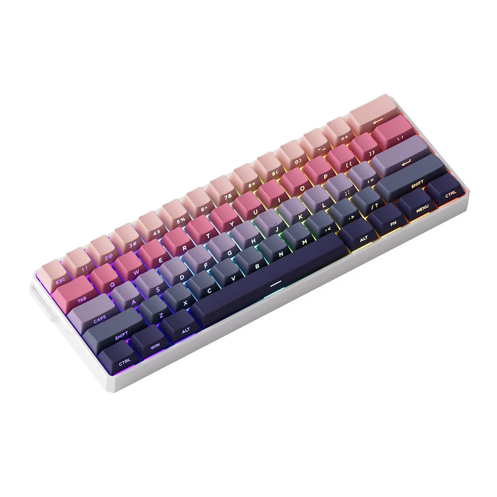Imagem 4 de 5 do produto Teclado Magnetico Gamer Monsgeek Fun60 Pro RGB 8k Switch Glare Linear Akko Ultra Phantom Pink