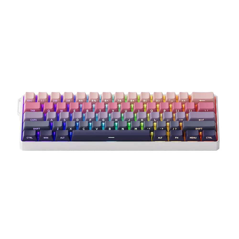 Imagem 5 de 5 do produto Teclado Magnetico Gamer Monsgeek Fun60 Pro RGB 8k Switch Glare Linear Akko Ultra Phantom Pink