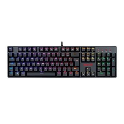 Teclado Mecanico Usb Gamer Surara Pro Switch Brown Redragon K582RGB-pro V2 Preto