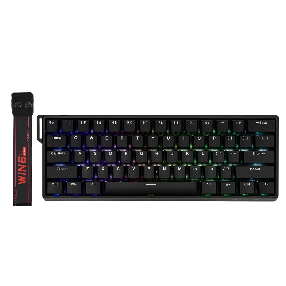 Teclado Mecânico Magnético Aula Win60 RGB Layout 60% Usb