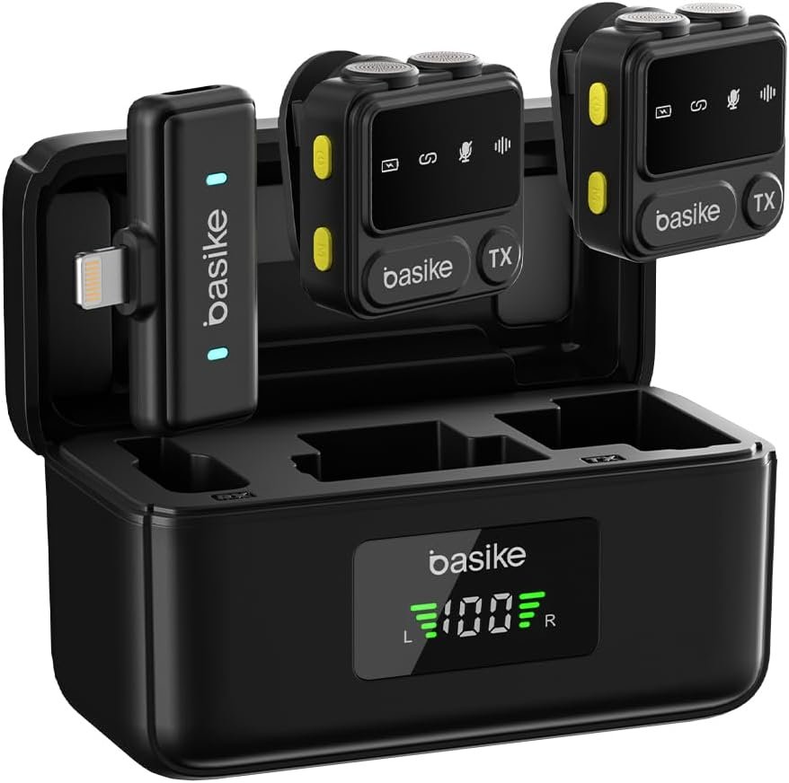 Microfone Lapela, Microfone De Lapela Sem Fio, Microfone Para Celular Com À Prova De Vento, Lighting