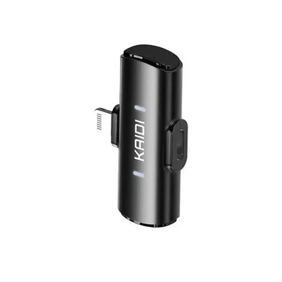 Microfone Duplo Kaidi Kmf4-a Wireless Lightning Compatível Para Iphone