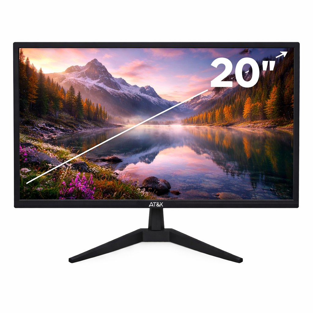 Monitor LED 20" Aitek Amo-1020 Lite 1600x900 HDMI Vga 60hz 5ms Vesa