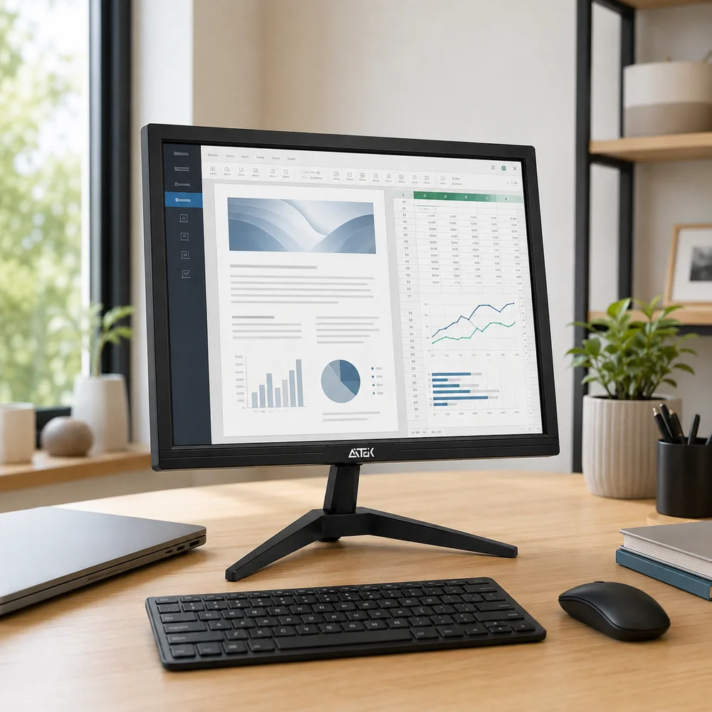 Monitor 19" LED Full HD 60Hz 5ms HDMI VGA VESA Aitek AMO1019LITE