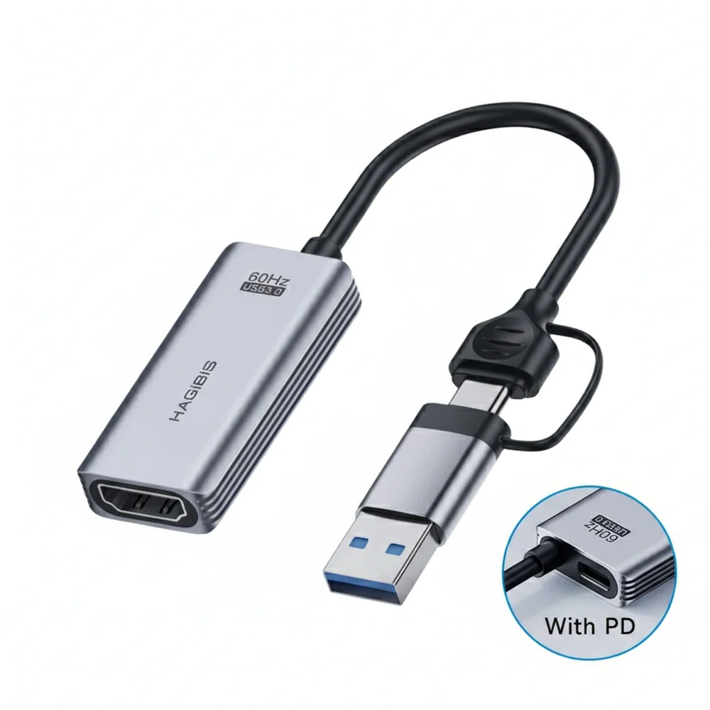 Placa De Captura De Vídeo Hagibis 100w Pd Usb 30 Cinza 4