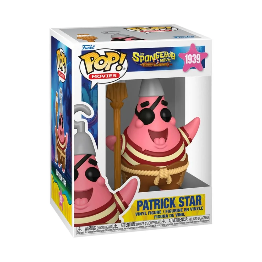 Imagem 2 de 3 do produto Boneco Funko Pop! Bob Esponja O Filme - Pirata Patrick