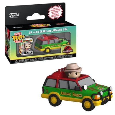Bitty Pop! Rides Jurassic Park Dr. Alan Grant E Jurassic Suv