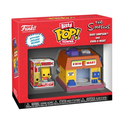 Bitty Pop! Town Os Simpsons - Bart Simpson E Kwik-e-mart