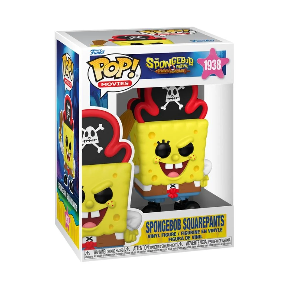 Imagem 3 de 3 do produto Boneco Funko Pop! Bob Esponja O Filme - Pirata Bob Esponja