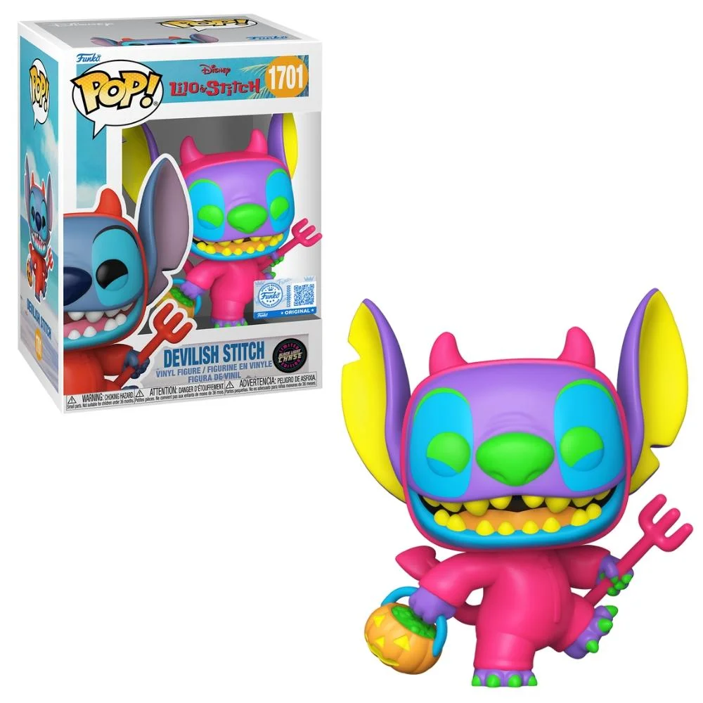 Imagem 3 de 5 do produto Boneco Funko Pop! Exclusivo Disney Lilo & Stitch Travesso