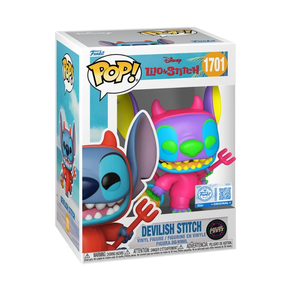 Imagem 4 de 5 do produto Boneco Funko Pop! Exclusivo Disney Lilo & Stitch Travesso