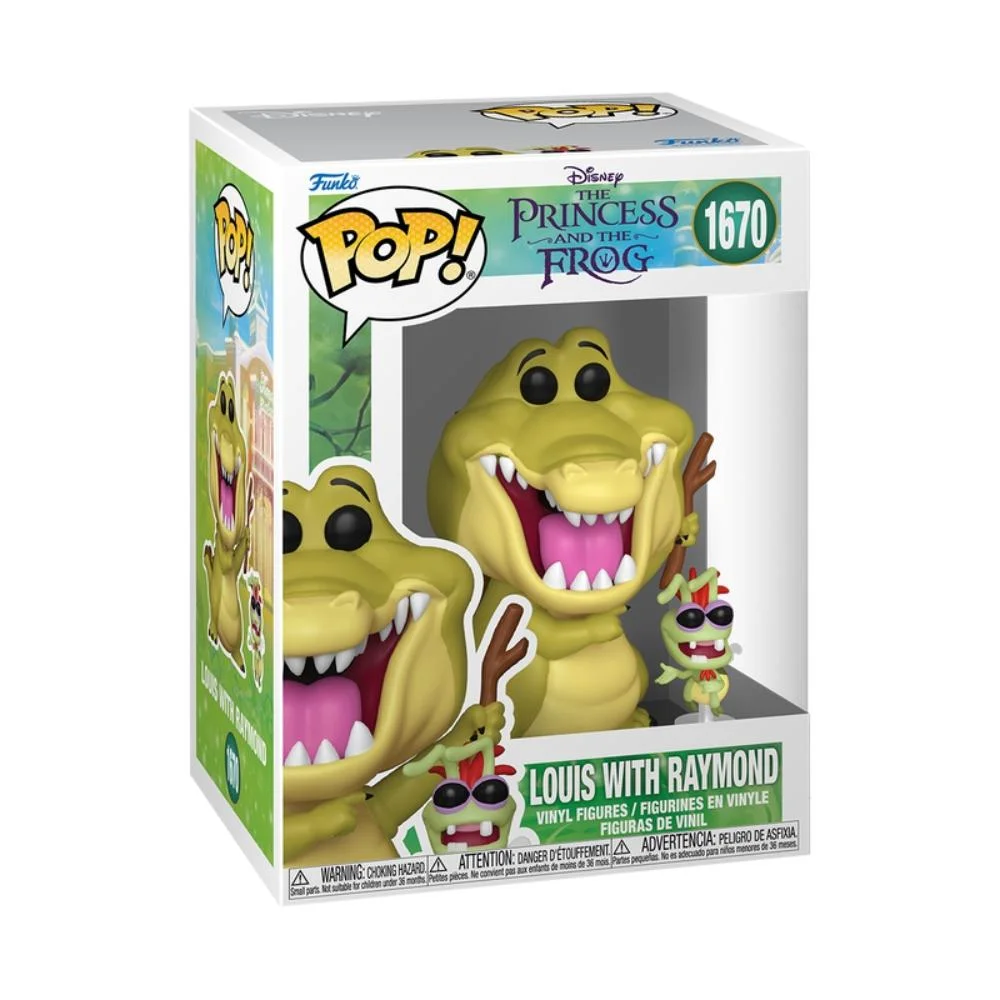 Imagem 3 de 3 do produto Boneco Funko Pop! Disney A Princesa E O Sapo Louis E Raymond