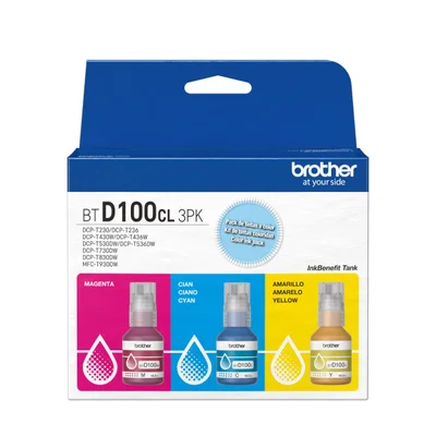 Kit 3x Tinta Btd1003pk Cmy | Dcp-t230 Dcp-t430w Dcp-t530dw