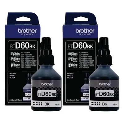 Kit 2x Tinta Btd60bk Preto | T520w T720dw T4000dw T4500dw
